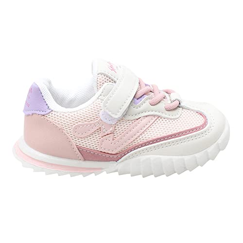 Hopscotch Girls Mesh Solid Athletic Shoes in Pink Color, UK:11.5 (HIL-4360243)