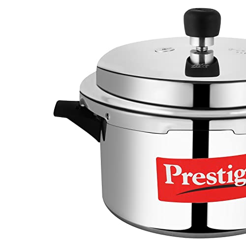Prestige Popular Virgin Aluminium Precision Weight Valve Outer Lid Pressure Cooker, 3 L (Silver)