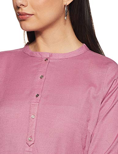 W for Woman Women's Cotton Kurta (19FEW11542-211536_Purple_2XL (16))