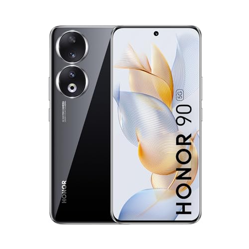 HONOR 90 (Midnight Black, 12GB + 512GB) | India's First Eye Risk-Free Display | 200MP Main & 50MP Selfie Camera | Segment First Quad-Curved AMOLED Screen | Without Charger