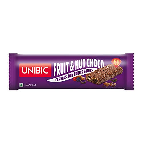 Unibic Snack Bar Fruit and Nut Choco Pack of 12, 360g