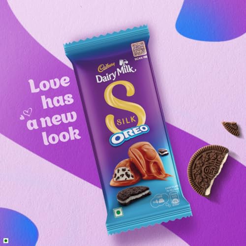 Cadbury Dairy Milk Silk Oreo Chocolate Bar, 60 g