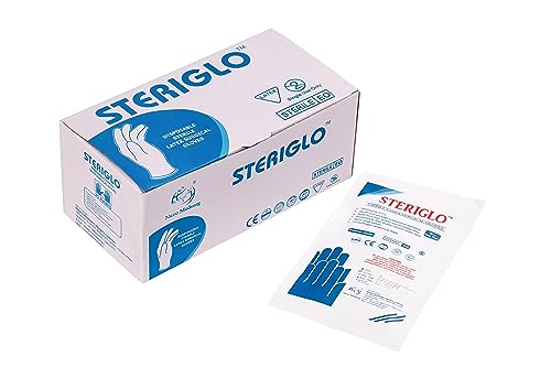NUVO MEDSURG - Latex Disposable Sterile Surgical Gloves Box of 25 Pair (7)