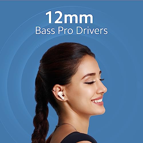 Redmi Buds 4 Active - Bass Black, 12mm Drivers(Premium Sound Quality), Up to 30 Hours Battery Life, Google Fast Pair, IPX4, Bluetooth 5.3, ENC, Up to 60ms Low Latency Mode, App Support