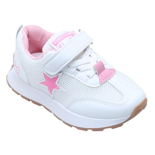 Hopscotch Girls PU Text Print Athletic Shoes in Pink Color, UK: 10 (XZY-4575217)