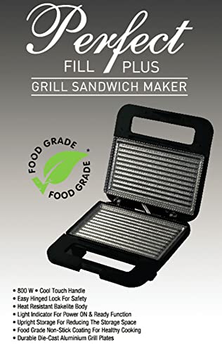 Havells Perfect Fill Plus 2 Slice 800 watt Grill Sandwich Maker (Black)