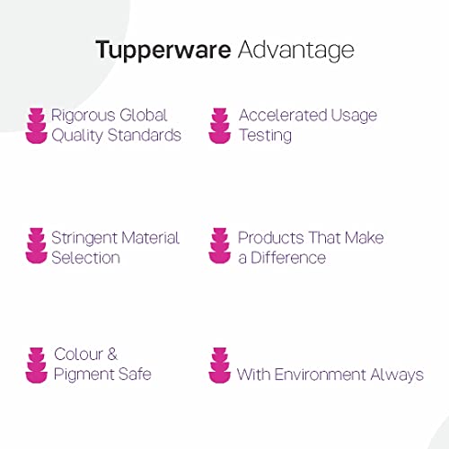 tupperware. Plastic Container - 500ml, 4 Pieces, Multicolour