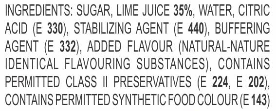 Manama Lime and Mint Mojito Syrup | Mixer for Mocktails, Cocktails, Drinks, Juices, Beverages | Non Alcoholic Mix 750ML Bottle