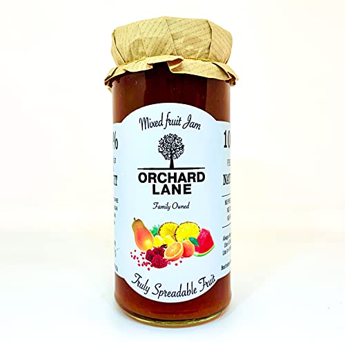 Orchard Lane Highest fruit content Mixed Fruit jam- LOW SUGAR | No Artificial Colours or Preservatives | Only 13 calories a serving | HEALTHY JAM for kids 280 gm