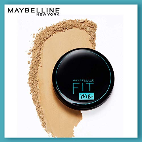 Maybelline New York Oil Control Powder, With SPF to Protect Skin from Sun, Absorbs Oil, Fit Me, 128 Warm Nude, 6g