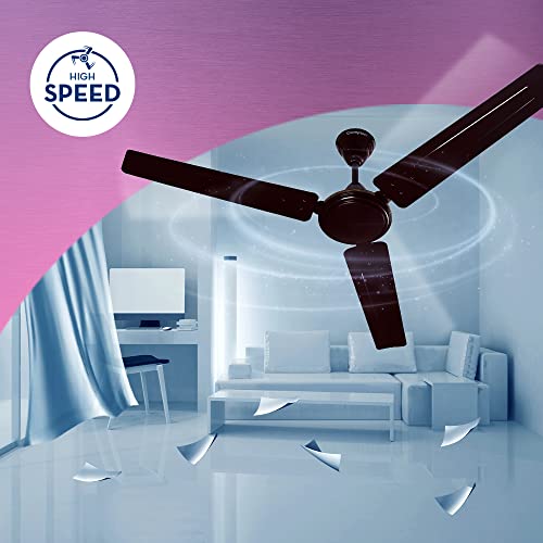 Crompton SUREBREEZE SEA SAPPHIRA 1200 mm (48 inch) Ceiling Fan (Lustre Brown) Star rated energy efficient fans