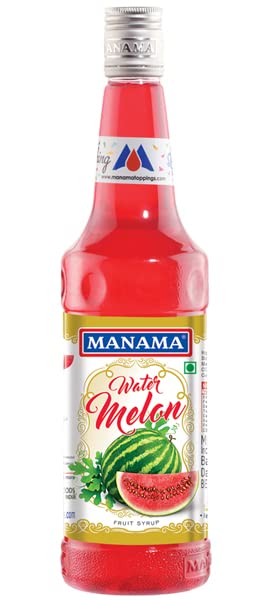 Manama Watermelon Syrup | Mixer for Mocktails, Cocktails, Drinks, Juices, Beverages | Non Alcoholic Mix 750ML Bottle