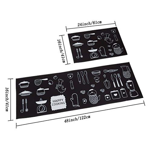 HomeCloud Kitchen mat 6mm Fruit Printed Thick Anti Slip, Washable, Big Size, Printed, Designer Folding Kitchen Mat for Floor Home Bedroom Standard Size (40 x 120 cm 40 x 60 cm)