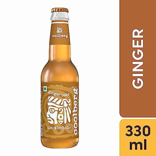 Coolberg Ginger Non Alcoholic Beer 330ml Glass Bottle - Pack of 6 (330ml x 6)