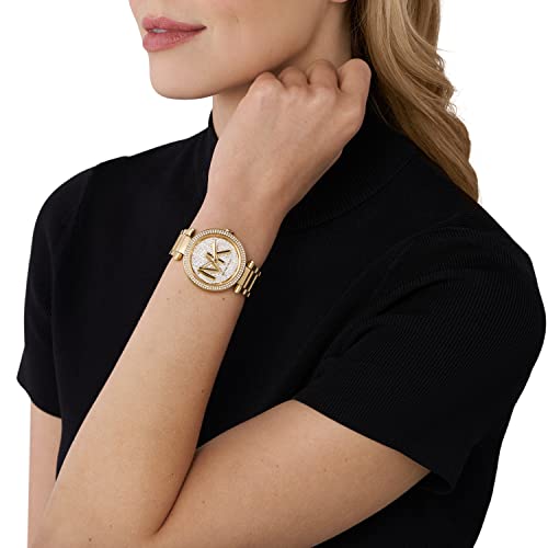 Michael Kors Parker Analog Gold Dial Women's Watch-MK7283
