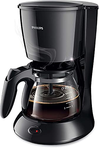 PHILIPS Drip Coffee Maker HD7432/20, 0.6 L, Ideal for 2-7 cups, 750W, Black, Medium