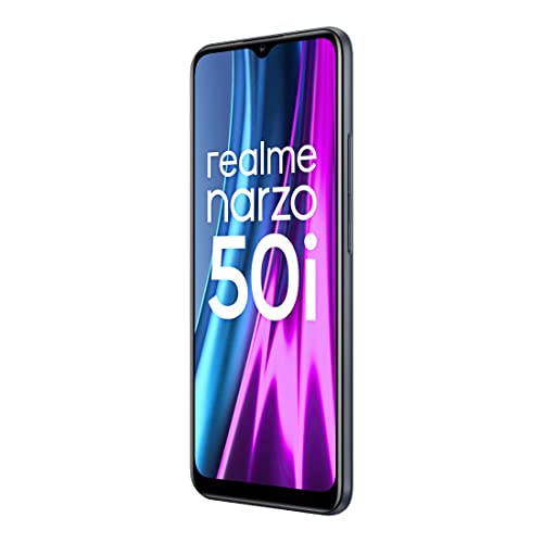 realme narzo 50i (Carbon Black, 4GB RAM+64GB Storage) Octa Core Processor | 6.5" inch Large Display