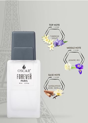 Oscar Forever Paris | Long Lasting Perfume for Men & Women | Exhilarating Floral Fragrance | Everyday Unisex Perfume | 60ml | Original Forever Paris Perfume