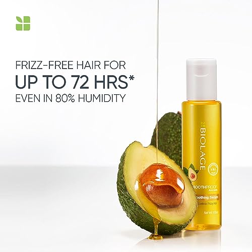 Biolage Smoothproof 6-in-1 Professional Hair Serum for Frizzy Hair |Deep Smoothening With Avocado & Grape Seed Oil | Natural & Vegan (100 ml)