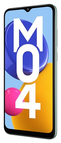 Samsung Galaxy M04 Light Green, 4GB RAM, 128GB Storage | Upto 8GB RAM with RAM Plus | MediaTek Helio P35 Octa-core Processor | 5000 mAh Battery | 13MP Dual Camera