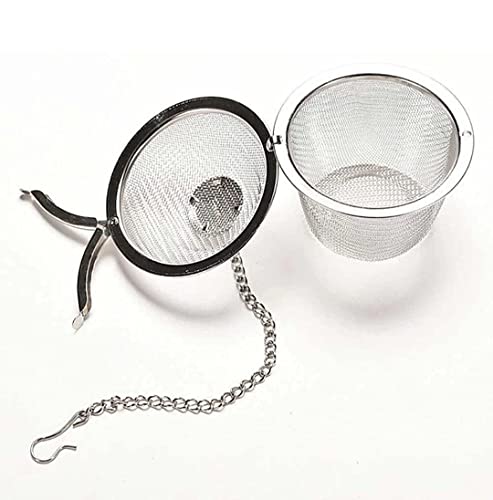 CELLEBII Stainless Steel Small Net Mesh Style Easy Loose Leaves Green Tea Filter Pot Infuser Strainer