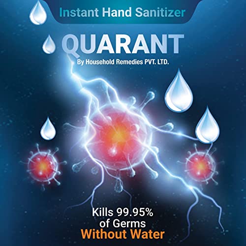 QUARANT 80% Alcohol Based Instant Hand Sanitizer Refill Pack, Kills 99.9% Germs, WHO Recommended Formula & FDA Approved, 5 Litres