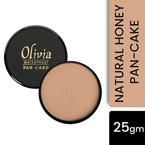 Olivia Waterproof Natural Honey Makeup Cream Concealer Pan Cake -25g, Shade No.24