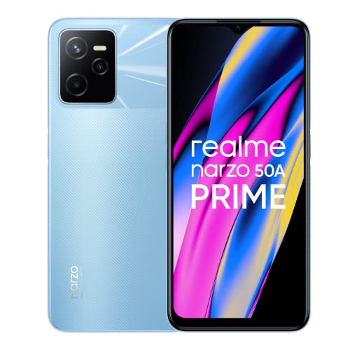 Realme narzo 50A Prime (Flash Blue, 4GB RAM+64GB Storage) FHD+ Display | 50MP AI Triple Camera (No Charger Variant)