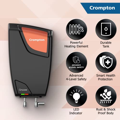 Crompton Gracee 5-L Instant Water Heater (Geyser), Wall Mounting