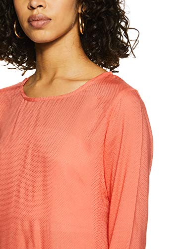 Lee Women's Plain Slim fit Shirt (L35096CB0Z17_Rose of Sharon_M