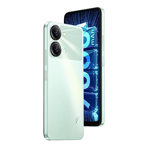 itel P40+ (4GB RAM+128GB ROM, 8GB* RAM with Memory Fusion | 13MP AI Rear Camera | 7000mAh Battery with 18W Fast Charging | 6.8" HD+ IPS Punch Hole 90Hz Diplay | Faceunlock & Fingerprint - Ice Cyan