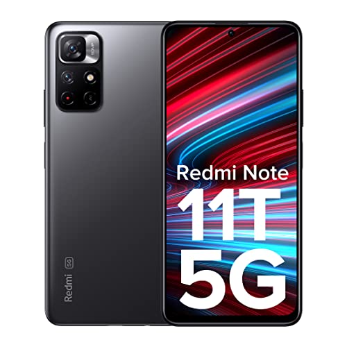 Redmi Note 11T 5G (Matte Black, 6GB RAM, 128GB ROM)| Dimensity 810 5G | 33W Pro Fast Charging | Charger Included | Additional Exchange Offers
