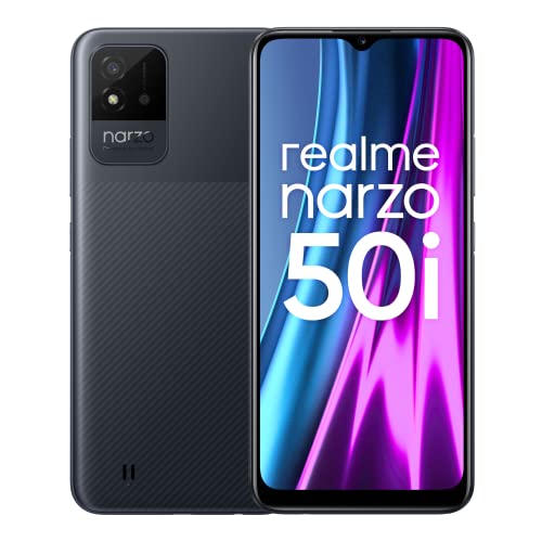 realme narzo 50i (Carbon Black, 4GB RAM+64GB Storage) Octa Core Processor | 6.5" inch Large Display