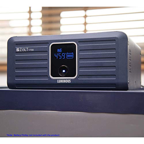 Luminous Zolt 1700 Pure Sine Wave 1500VA/24V Inverter for Home, Office and Shops (supports 2 inverter battery of 12V)