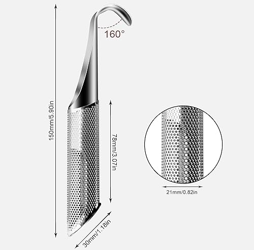 Catchex Sliding Tea Strainer Infuser for Loose Tea - Stainless Steel Tea Diffuser for Tea, Coffee, Seasonings, Spices