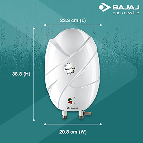 Bajaj Splendora 3 Litre 3KW IWH Instant Water Heater (Geyser), White