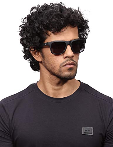 Fastrack Men Square non polarization Sunglasses (Black_ S )