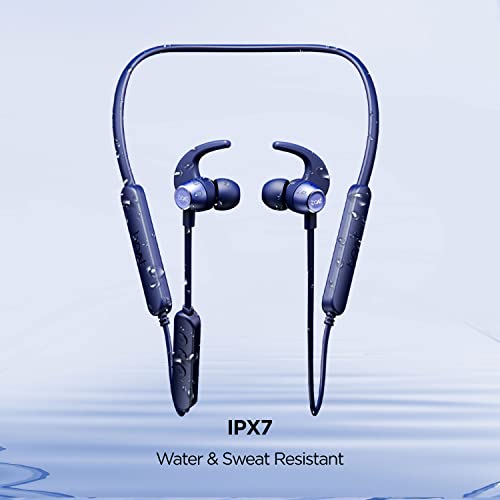 boAt Rockerz 255 Pro+ Bluetooth in Ear Earphones with Upto 60 Hours Playback, ASAP Charge, IPX7, Dual Pairing and Bluetooth v5.0(Navy Blue)