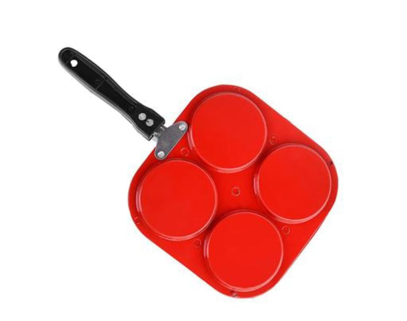 SILVESTER Die-Cast 4 in 1 Mini Uttapam Tawa/Multi Snack Maker/Pancake Maker/Mini Grill pan Pancake Pan 19 cm Diameter (Aluminium, Non-Stick)