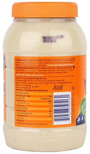 American Garden U.S. Mayonnaise, Gluten Free, 887 ml Jar