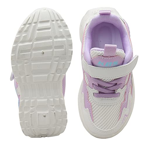 Hopscotch Girls Mesh Solid Athletic Shoes in Purple Color,UK:13 (FAQ-4308426)