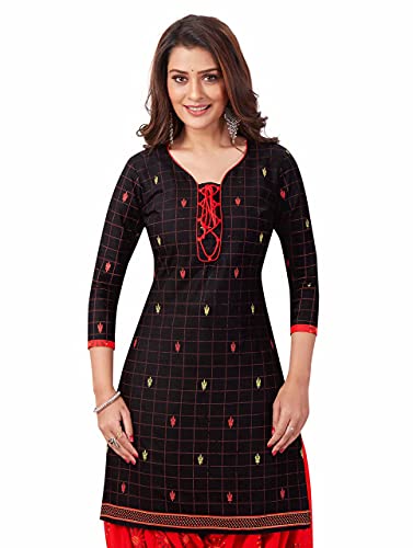 Miraan Cotton Printed Readymade Salwar Suit For Women(BANDCOLOR940XL, Black, XL)