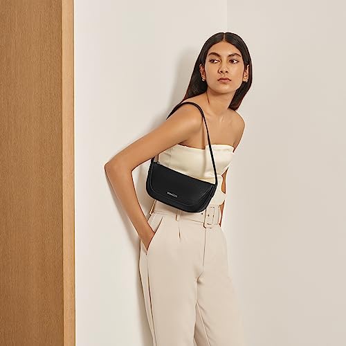 Miraggio Black Freya Shoulder Bag