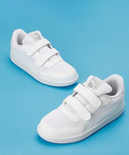 Puma Unisex-Kid -Punch Comfort Jr White-White Sneaker - 4UK (39613102)