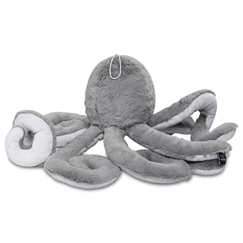 Webby Giant Realistic Stuffed Octopus Animals Soft Plush Toy, Grey