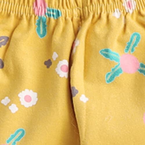 Hopscotch Girls Cotton Sleepwear Sets Yellow 8-9 Years (CYM-3142387)