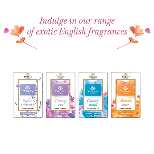 Yardley London Compact Perfume Tripack (Autumn Bloom + Country Breeze + Morning Dew) for Women, 18ml Each (Pack of 3)