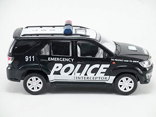 Centy Toys Plastic Police Interceptor Fortune Pull Back Car, Number Of Pieces: 1, Black, Kid