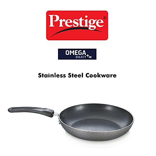Prestige Omega Select Plus 20cm Non-Stick Fry Pan | Gas & Induction Compatible | Scratch Resistant & Metal Spoon Friendly | Sturdy Handles