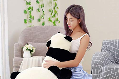 Tickles Black,White Panda Stuffed Soft Plush Toy Love Girl (Size: 40 cm)